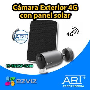 Cámara 4G exterior con panel solar Ezviz EB3